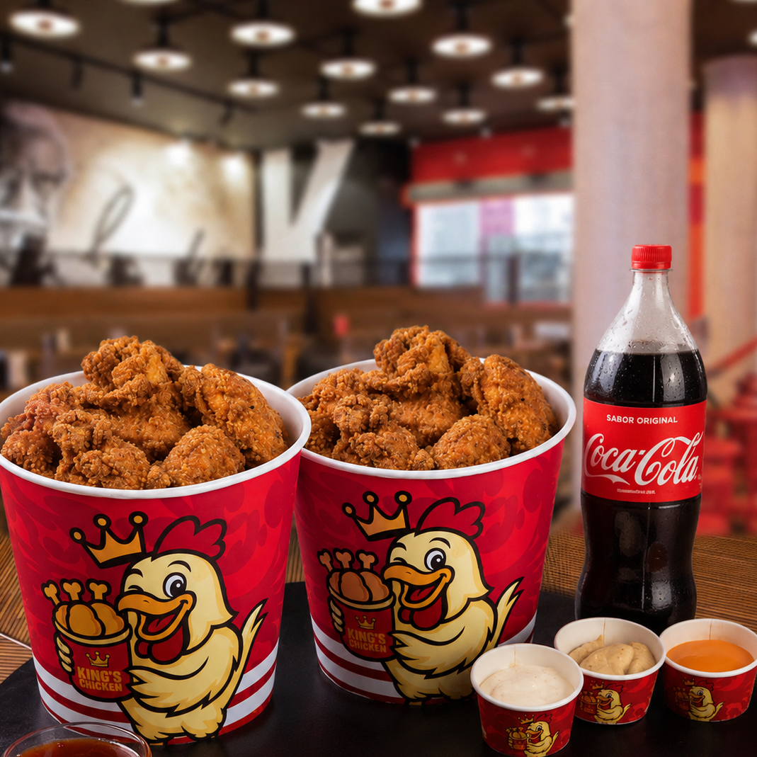Balde de frango frito King's Chicken